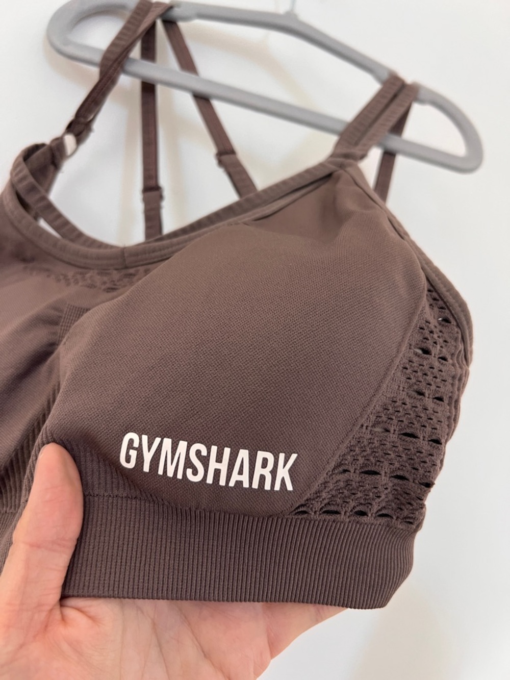 Gymshark Women's Brown Sports Bra M